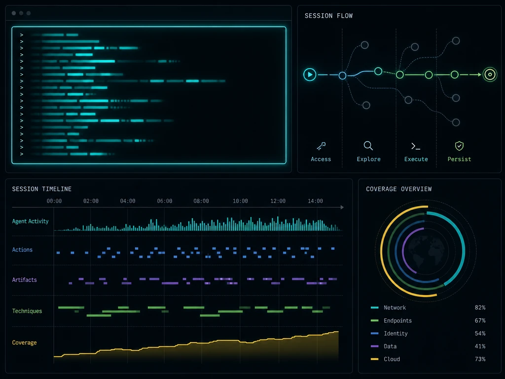 Autonomous AI coding agent executing commands in a developer terminal environment